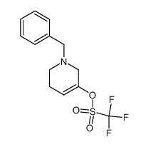 1-benzyl-3-hydroxy-1,2,5,6-tetrahydropyridine triflate结构式