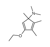 5-(dimethylamino)-3-ethoxy-1,2,5-trimethyl-1,3-cyclopentadiene结构式