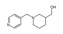 1-(4-吡啶基甲基)-3-哌啶甲醇结构式