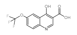 4-Hydroxy-6-(trifluoromethoxy)quinoline-3-carboxylic acid structure