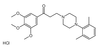 3-[4-(2,6-dimethylphenyl)piperazin-1-yl]-1-(3,4,5-trimethoxyphenyl)propan-1-one,hydrochloride Structure