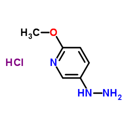 5-Hydrazino-2-methoxypyridine hydrochloride (1:1) structure