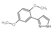3-(2,5-二甲氧基苯基)-1H-吡唑结构式