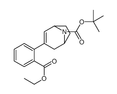 tert-butyl 3-(2-ethoxycarbonylphenyl)-8-azabicyclo[3.2.1]oct-3-ene-8-carboxylate结构式