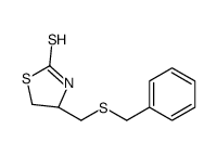 (4S)-4-(benzylsulfanylmethyl)-1,3-thiazolidine-2-thione结构式
