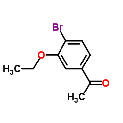 1-(4-溴-3-乙氧基苯基)乙酮结构式