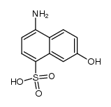 4-amino-7-hydroxy-naphthalene-1-sulfonic acid Structure