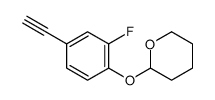 2-(4-ethynyl-2-fluorophenoxy)oxane结构式