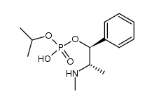 (1S,2S)-[(2-Methylammonium-1-phenyl)propyl]-(1'-methylethyl)phosphate结构式