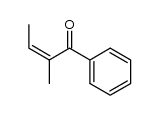 (Z)-2-methyl-1-phenyl-2-buten-1-one结构式