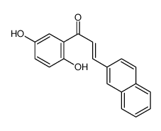 1-(2,5-dihydroxyphenyl)-3-naphthalen-2-ylprop-2-en-1-one Structure