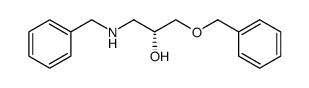 (R)-1-(benzylamino)-3-(benzyloxy)propan-2-ol结构式
