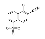 2-diazonio-5-sulfonaphthalen-1-olate Structure