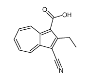 1-carboxylic-3-cyano-2-ethylazulene结构式