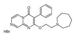 2-[2-(azepan-1-yl)ethoxy]-3-phenylpyrazino[1,2-a]pyrimidin-4-one,hydrobromide Structure