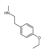 2-(4-ethoxyphenyl)-N-methylethanamine结构式