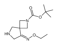 2-Methyl-2-propanyl 8-(ethoxyimino)-2,6-diazaspiro[3.4]octane-2-c arboxylate Structure