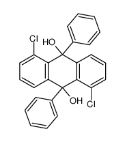 1,5-dichloro-9,10-dihydroanthracene-9,10-diphenyl-9,10-diol Structure