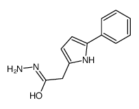 5-Phenyl-1H-pyrrole-2-acetohydrazide结构式
