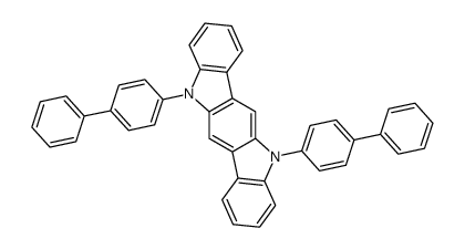 5,11-bis-(1,1-biphenyl-4-yl)-5,11-dihydroindolo[3,2-b]carbazole结构式