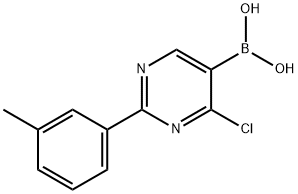 4-Chloro-2-(3-tolyl)pyrimidine-5-boronic acid结构式