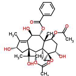 9-Deacetyl-9-benzoyl-10-debenzoyl-4β,20-epoxytaxchinin A Structure