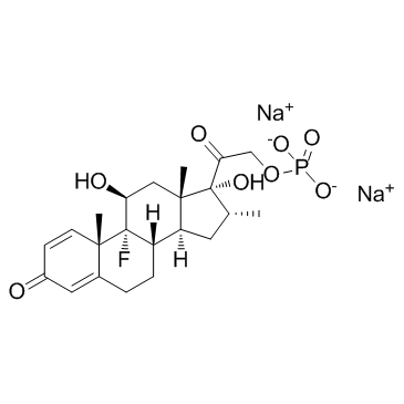 Dexamethasone 21-phosphate disodium salt structure