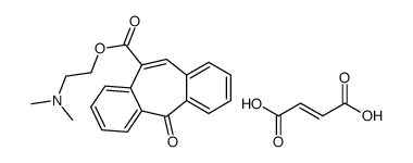 (E)-but-2-enedioic acid,2-(dimethylamino)ethyl 11-oxodibenzo[1,2-a:2',1'-d][7]annulene-5-carboxylate Structure