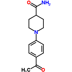 1-(4-ACETYL-PHENYL)-PIPERIDINE-4-CARBOXYLIC ACID AMIDE Structure