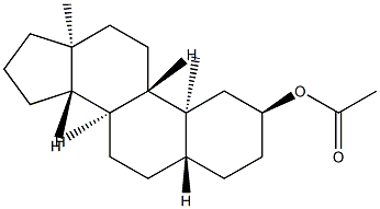 2α-Acetoxy-5α-androstane Structure
