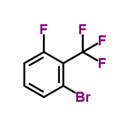 1-Bromo-3-fluoro-2-(trifluoromethyl)benzene structure