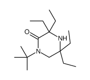 1-tert-butyl-3,3,5,5-tetraethylpiperazin-2-one Structure