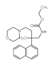 Carbamic acid,[2-methyl-4-(4-morpholinyl)-2-(1-naphthalenyl)butyl]-, ethyl ester (9CI)结构式