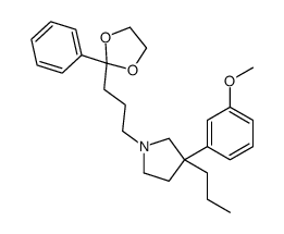 3-(m-Methoxyphenyl)-1-[3-(2-phenyl-1,3-dioxolan-2-yl)propyl]-3-propylpyrrolidine Structure