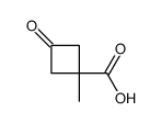 1-methyl-3-oxocyclobutane-1-carboxylic acid Structure