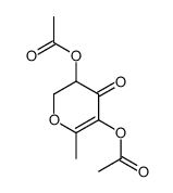(5-acetyloxy-6-methyl-4-oxo-2,3-dihydropyran-3-yl) acetate结构式
