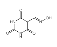 5-Pyrimidinecarboxaldehyde,hexahydro-2,4,6-trioxo-, 5-oxime结构式