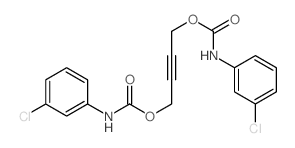 Carbamic acid,(3-chlorophenyl)-, 2-butyne-1,4-diyl ester (9CI) structure