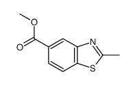 2-甲基苯并[d]噻唑-5-羧酸甲酯结构式