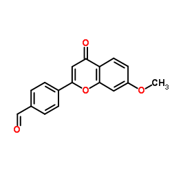 4-(7-Methoxy-4-oxo-4H-chromen-2-yl)benzaldehyde结构式