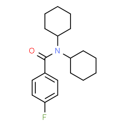 N,N-Dicyclohexyl-4-fluorobenzamide Structure