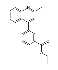 3-(2-methyl-4-quinolinyl)benzoic acid ethyl ester Structure