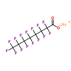 Sodium pentadecafluorooctanoate structure