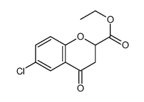 ethyl 6-chlorochroman-4-one-2-carboxylate结构式