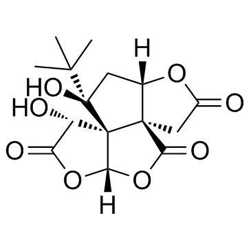 (-)-Bilobalide structure