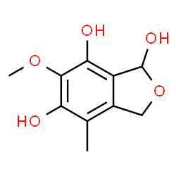 1,5,7-Isobenzofurantriol, 1,3-dihydro-6-methoxy-4-methyl- (9CI) structure