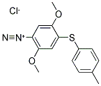 P-DIAZO(4'-TOLYL)MERCAPTO-2,5-DIMETHOXY BENZENE ZINC CHLORIDE SALT structure