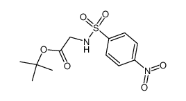 tert butyl 2-(4-nitrophenylsulfonamido)acetate Structure