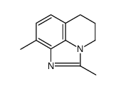 4H-Imidazo[4,5,1-ij]quinoline,5,6-dihydro-2,9-dimethyl-(9CI) structure