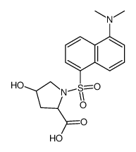 N-DANSYL-TRANS-4-HYDROXY-L-PROLINECYCLOH EXYLAMMONI结构式